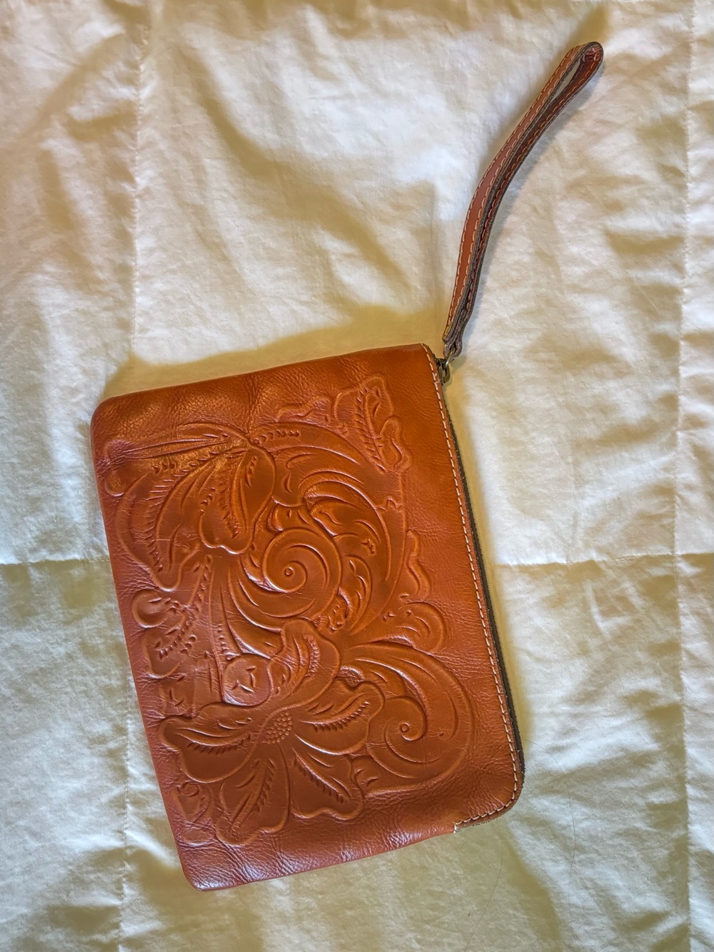 Patricia Nash Tooled Leather Wristlet
